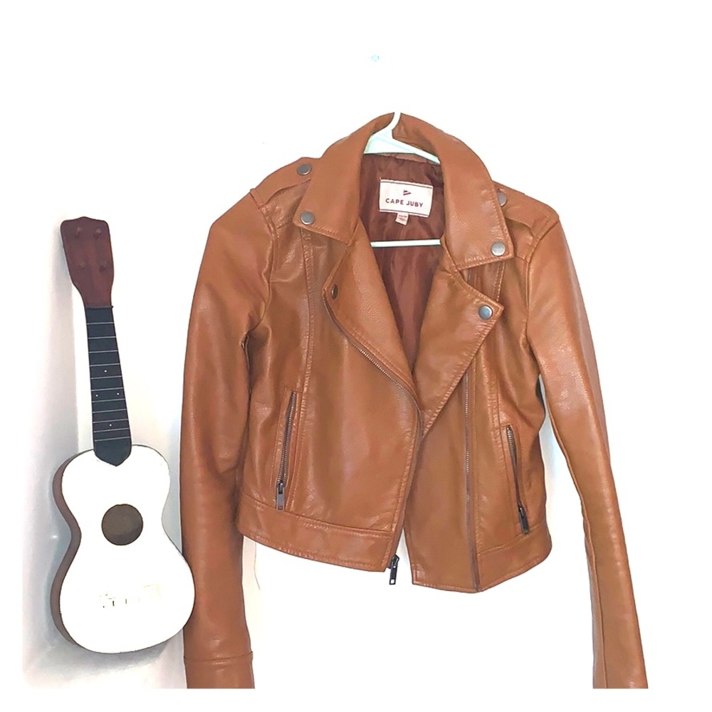 Faux leather jacket